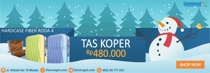 Koper hardcase fiber roda 4 cocok untuk dibawa piknik!